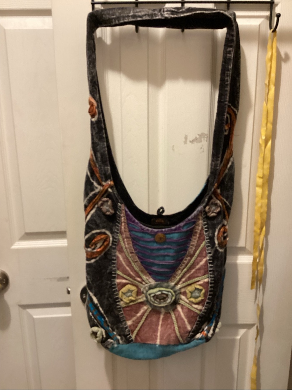 Rising International Multicolor Embroidered Shoulder Bag